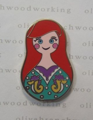 Disney Little Mermaid Nesting Dolls Pin Ariel & Seahorses Mini Mystery Pack Pin