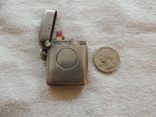 Vintage Antique Solid Sterling Silver Hallmarked Vesta Case Match Safe