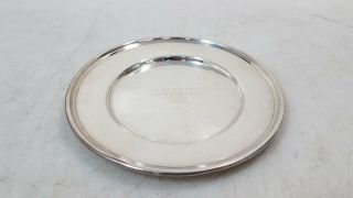1934 Mueck - Carey Co.  Sterling Silver.  925 Mixed Doubles Consolation Prize Plate