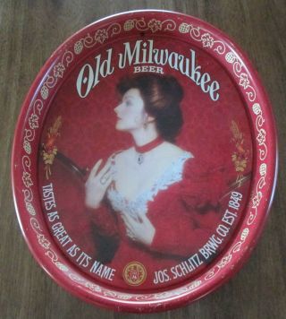 Old Milwaukee Beer Tin Serving Tray