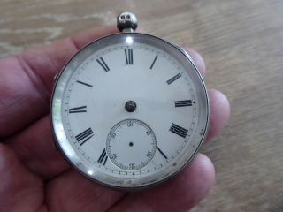 Quality Antique Gents Fusee Solid Silver Pocket Watch