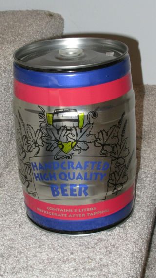 Hadcrafted Home Brew 5 Liter / Gallon Beer Can Mini Keg