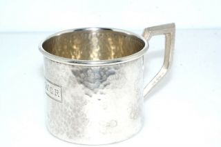 Vintage International Sterling Silver Hammered Texture Baby Cup