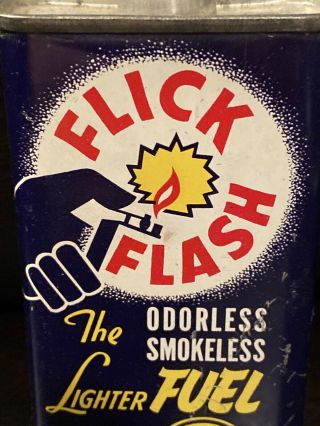 Vintage Whiz Flick Flash Lighter Fuel Fluid Lead Top Oiler Oil Can.  GREAT color 2