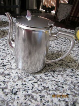 Antique/vintage English Hotel Silver 2 Pint Or 4 Cups Coffee Pot