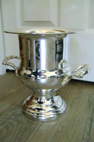 Antique Oneida Silver Plate Large Trophy Champagne/wine Ice Bucket L@@k