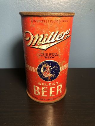 Rare Miller Select Flat Top Beer Can