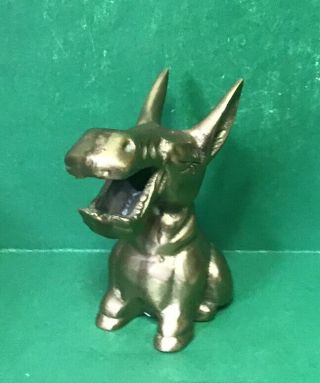 Vintage Large Laughing Brass Donkey Mule Barware Figural Bottle Opener F - 67