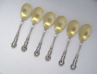 (1) Wallace Sterling Old Atlanta Gold Wash Ice Cream Spoon 5 3/8 " 6 Available