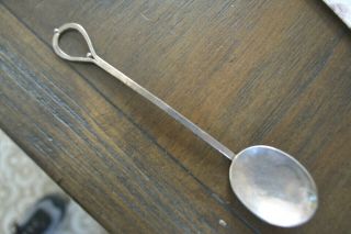 Antique Arts & Crafts Sterling Silver Spoon Rat Tail Heart Terminal 1920 London