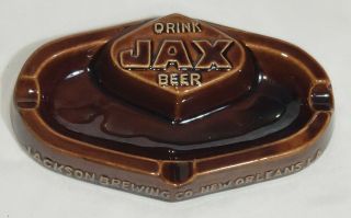 Vintage Drink Jax Beer Ashtray Jackson Brewing Co Orleans La 6.  75 " X 4 "