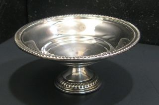Vintage Arrowsmith Weighted Sterling Silver Candy Bowl / Dish W/ Pedestal Base