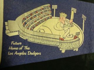 Vintage Pennant Los Angeles Dodgers World Champions 1959 World Series Baseball