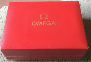 Vintage Red Omega Watch Box