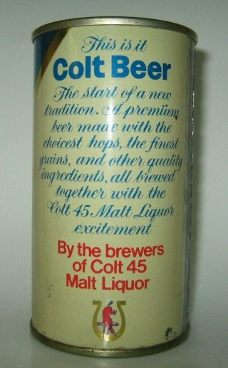 Old Colt By Colt 45 Malt Liquor Beer Can Baltimore Detroit Miami,  Phoenix