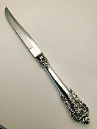 Grande Baroque By Wallace Sterling Silver Steak Knife,  Serrated 9 1/8 "