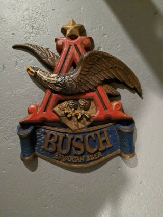 Vintage Anheuser Busch Bavarian Beer Sign Flying Eagle Over " A "
