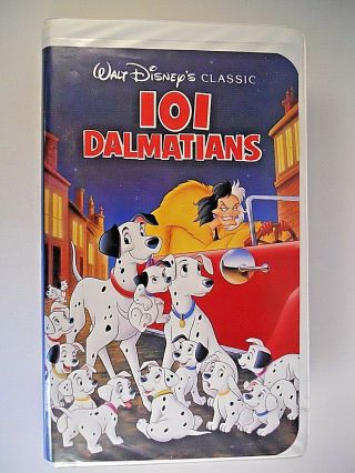 101 Dalmatians (vhs 1992) Walt Disney Classics Black Diamond Edition 1263