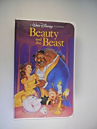 Beauty And The Beast (vhs 1992) Walt Disney Classics Black Diamond Edition 1325