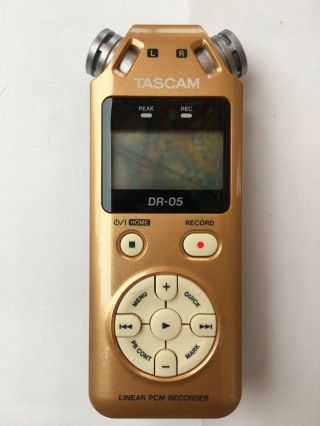 Tascam Dr - 05 Portable Handheld Digital Audio Recorder,  Vintage Gold