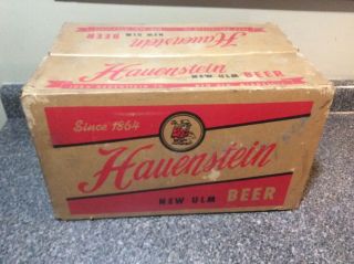 Antique Vintage Hauenstein Beer Bottle Boc Crate From Ulm Minnesota
