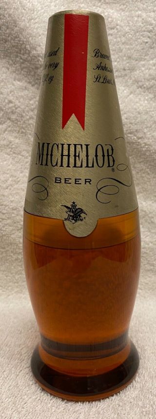 Vintage Ronson Budweiser Michelob Beer Bottle Lighter Nos Mcm Table Lighter