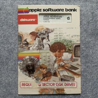 Apple Adventure Apple Ii Vintage Computer Game 1980 Apple Computer Software Bank