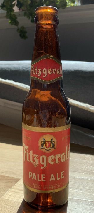 Fitzgerald Brewing Co Beer Troy Ny Vintage Bottle 1930s