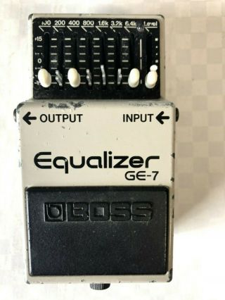 Boss Ge - 7 Equalizer Guitar Effect Pedal Mij Japan Vintage