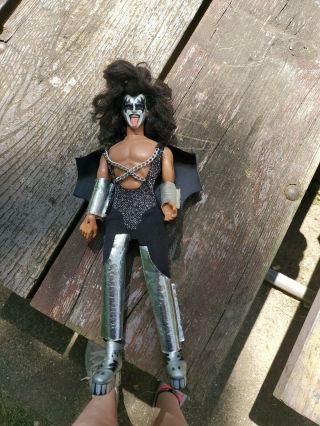 Vintage Kiss Gene Simmons Mego Doll 1977 - Without Box -