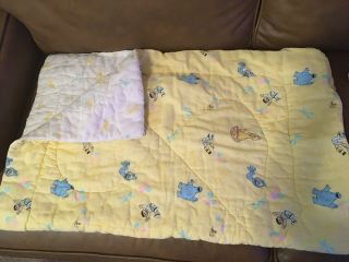 Vintage Sesame Street Baby Toddler Sleeping Bag Blanket Bedding Quilt 1980s 3