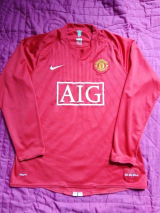 Vintage & Mens Manchester United Football Shirt Jersey Top Tevez