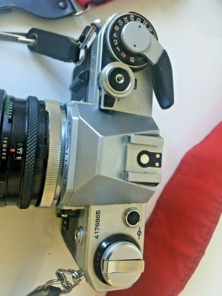 Canon AE - 1 35mm Film Camera with sigma lens and vintage strap 3