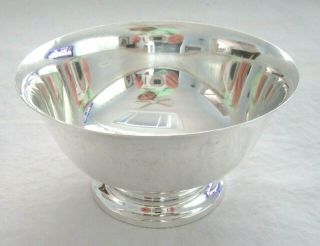 Euc Vintage Sterling Silver 4 " Paul Revere Bowl Pedestal 85.  3 Gr Serving Dip