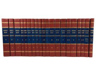 1962 The World Book Encyclopedia Complete Set Of 20 Hardcover Vintage