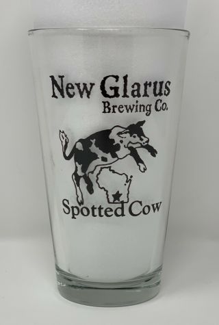 Glarus Brewing Co.  Spotted Cow Pint Glass East Prairie Street Grill