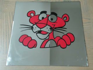 Vintage Pink Panther Carnival Prize Mirror - 12 " - Extremely Rare - 1980 