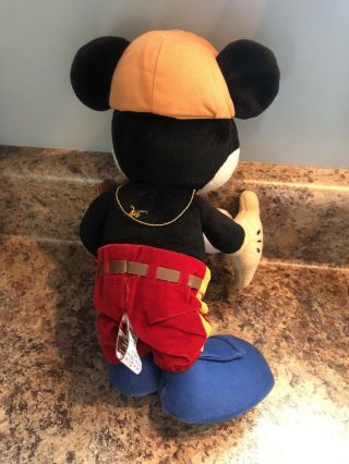 Vintage Gund Mickey Mouse With Baseball And Glove 3