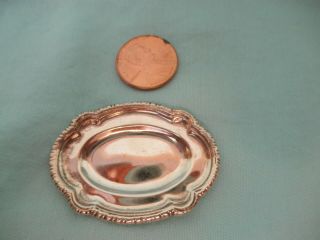 Meyers Sterling Silver Serving Tray Salver Dollhouse Miniature 1:12 (5)