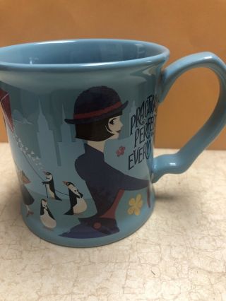 Disney Store Mary Poppins Returns Blue Coffee Mug