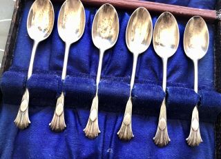 George Jackson & David Fullerton Hallmarked Silver Spoon Set 10cm