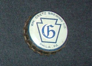 Gretz Beer Pa Tax Cork Bottle Cap - Philadelphia,  Pa.