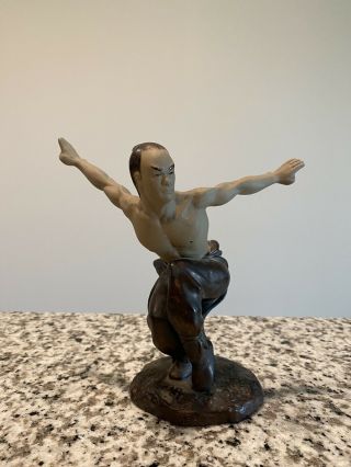 9 Chinese Mud Man Kung Fu Shaolin Monk,  Martial Arts Collectible Figurine.