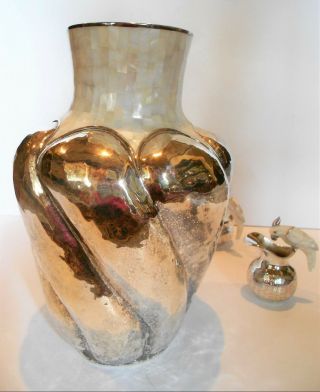 Gorgeous Huge Huge Silver Urn Vase Emilia Los Castillo 14.  5 " Neiman Marcus