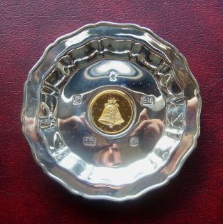Hallmarked sterling silver chipendale christmas dish 2