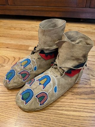 Native American Crow Indian Moccasins