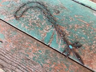 Large Greg Lewis Acoma/laguna Pueblo Silver/turq Dragonfly Necklace