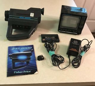 Vtg 1987 Fisher Price Pxl 2000 Deluxe Camcorder System
