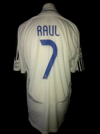 Real Madrid 2006 - 07 Home Vintage Football Shirt 7 Raul -