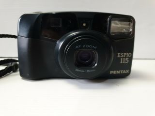 Vintage Pentax Espio 115 Af Point & Shoot 38mm - 115mm Zoom Film Camera